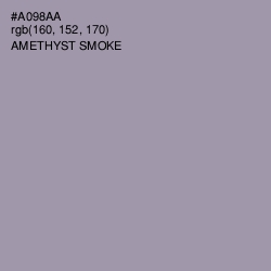 #A098AA - Amethyst Smoke Color Image