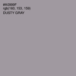 #A0999F - Dusty Gray Color Image