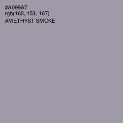#A099A7 - Amethyst Smoke Color Image