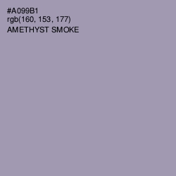 #A099B1 - Amethyst Smoke Color Image