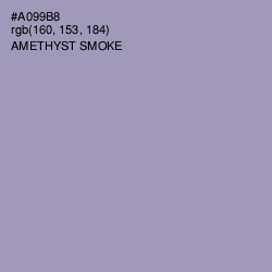 #A099B8 - Amethyst Smoke Color Image