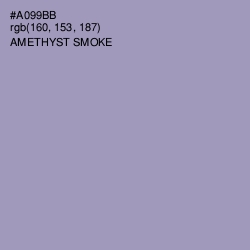 #A099BB - Amethyst Smoke Color Image