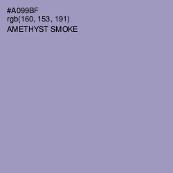 #A099BF - Amethyst Smoke Color Image