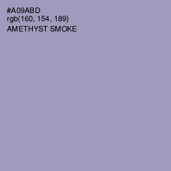 #A09ABD - Amethyst Smoke Color Image