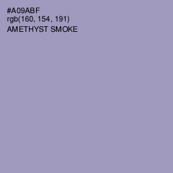 #A09ABF - Amethyst Smoke Color Image