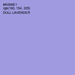 #A09AE1 - Dull Lavender Color Image