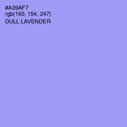 #A09AF7 - Dull Lavender Color Image