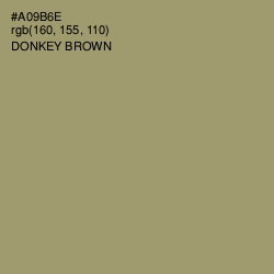 #A09B6E - Donkey Brown Color Image