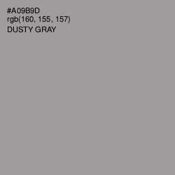 #A09B9D - Dusty Gray Color Image