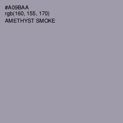 #A09BAA - Amethyst Smoke Color Image