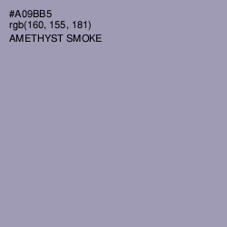 #A09BB5 - Amethyst Smoke Color Image