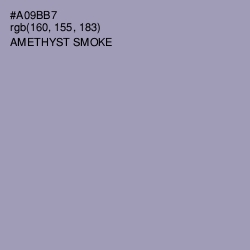 #A09BB7 - Amethyst Smoke Color Image