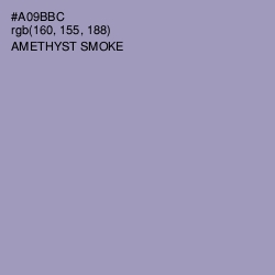 #A09BBC - Amethyst Smoke Color Image