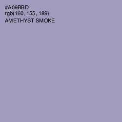 #A09BBD - Amethyst Smoke Color Image