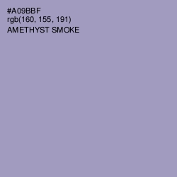 #A09BBF - Amethyst Smoke Color Image