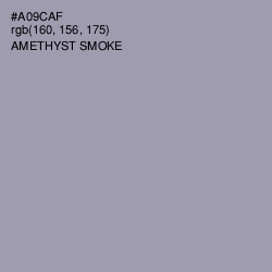 #A09CAF - Amethyst Smoke Color Image