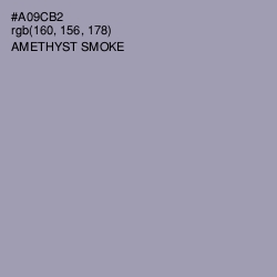 #A09CB2 - Amethyst Smoke Color Image