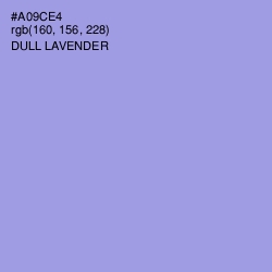 #A09CE4 - Dull Lavender Color Image