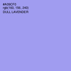 #A09CF0 - Dull Lavender Color Image