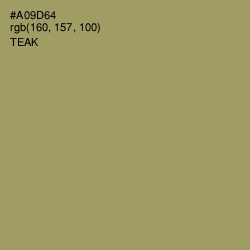 #A09D64 - Teak Color Image