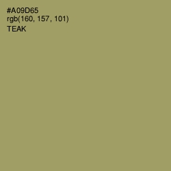 #A09D65 - Teak Color Image