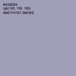 #A09EB9 - Amethyst Smoke Color Image