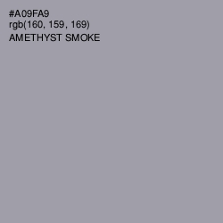 #A09FA9 - Amethyst Smoke Color Image