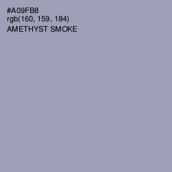 #A09FB8 - Amethyst Smoke Color Image