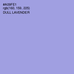 #A09FE1 - Dull Lavender Color Image