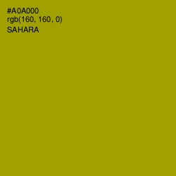 #A0A000 - Sahara Color Image