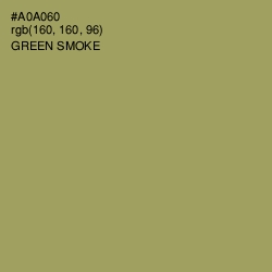 #A0A060 - Green Smoke Color Image