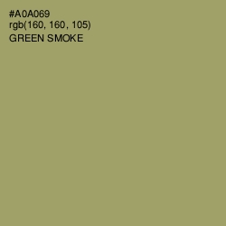 #A0A069 - Green Smoke Color Image