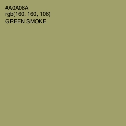 #A0A06A - Green Smoke Color Image