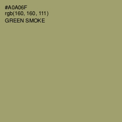 #A0A06F - Green Smoke Color Image