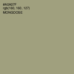 #A0A07F - Mongoose Color Image