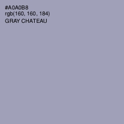 #A0A0B8 - Gray Chateau Color Image