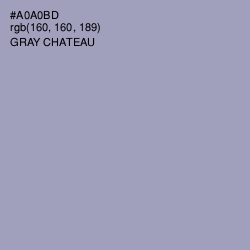#A0A0BD - Gray Chateau Color Image