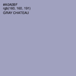 #A0A0BF - Gray Chateau Color Image