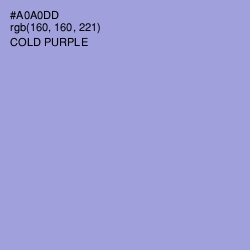 #A0A0DD - Cold Purple Color Image
