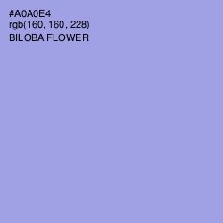 #A0A0E4 - Biloba Flower Color Image