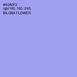 #A0A0F2 - Biloba Flower Color Image