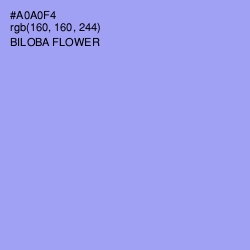 #A0A0F4 - Biloba Flower Color Image