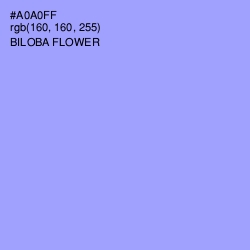 #A0A0FF - Biloba Flower Color Image