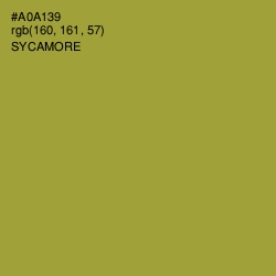 #A0A139 - Sycamore Color Image