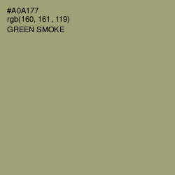 #A0A177 - Green Smoke Color Image