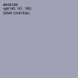 #A0A1B6 - Gray Chateau Color Image