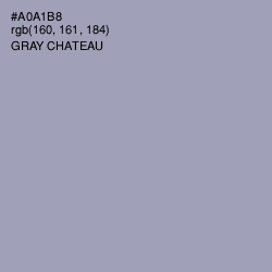 #A0A1B8 - Gray Chateau Color Image