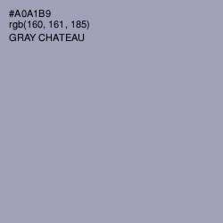 #A0A1B9 - Gray Chateau Color Image