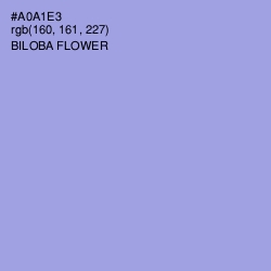 #A0A1E3 - Biloba Flower Color Image