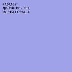 #A0A1E7 - Biloba Flower Color Image